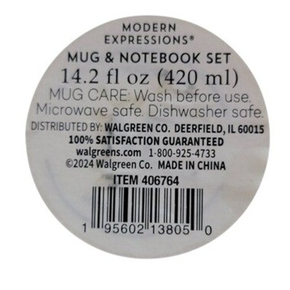 Modern Expressions Pink Floral Mug 14.2 oz Dishwasher Microwave Safe - Picture 5 of 5